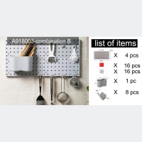 plastic wall mounted combined set B pegboard for home use