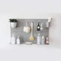 DIY wall mounted plastic pegboard rack combined set H