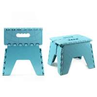 manufactory direct  8.3 inches height plastic folding step stool for fishing line up camping traveling